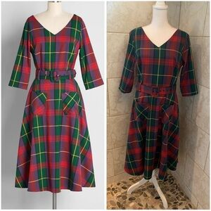 Collectif “Sure to Be Splendid” Swing Dress Size 8